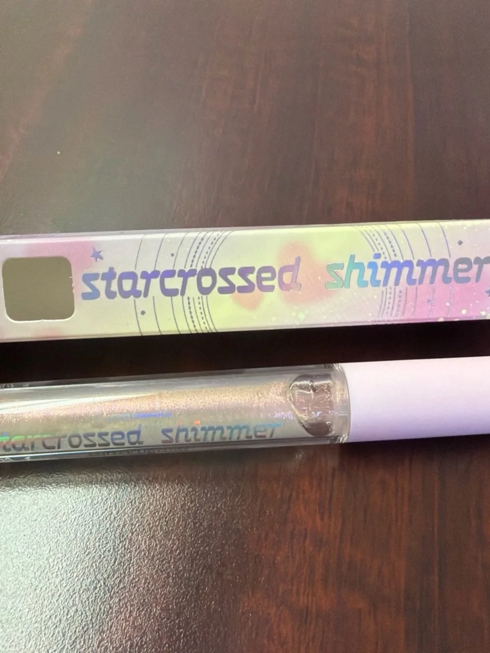 Starcrossed Shimmer Liquid Lip Gloss - Iridescent Holographic shade: Timeless